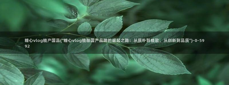 糖心vlog贴吧：糖心vlog精产国品(\