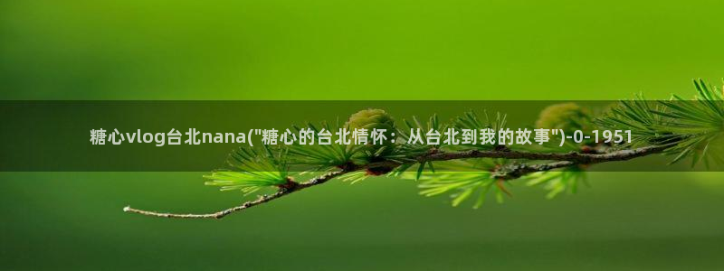 糖心vlog网站免费：糖心vlog台北nana(\